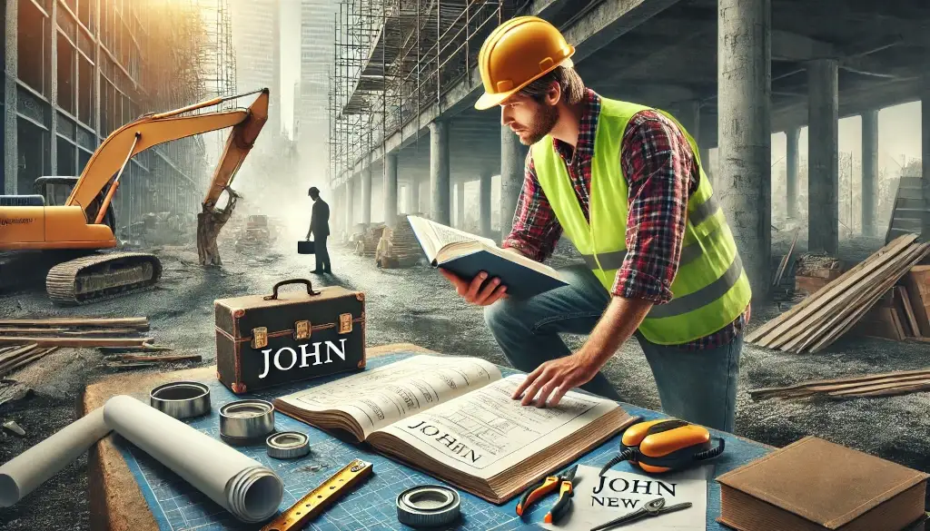 illustrating how reading and practical skills intersect, representing John's new job and progress