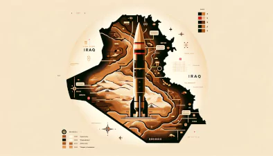 Image of Iraq using propaganda og WMD during Iraq war