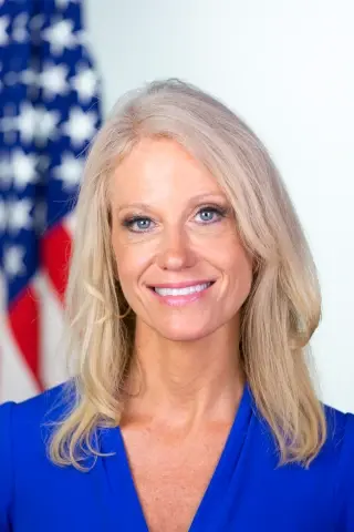 Kellyanne Elizabeth Conway is an American political consultant and pollster who served as Senior Counselor to the President in the Donald Trump administration from 2017 to 2020.